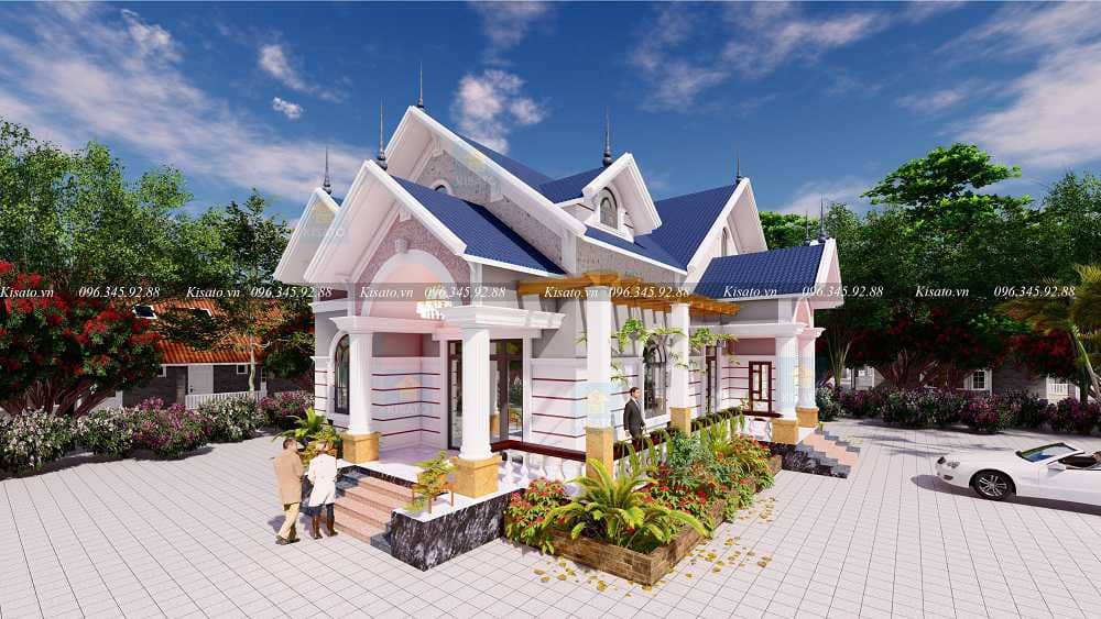 Phối cảnh 3D Mẫu Nhà Vườn Cấp 4 Đẹp tại Đăk Nông