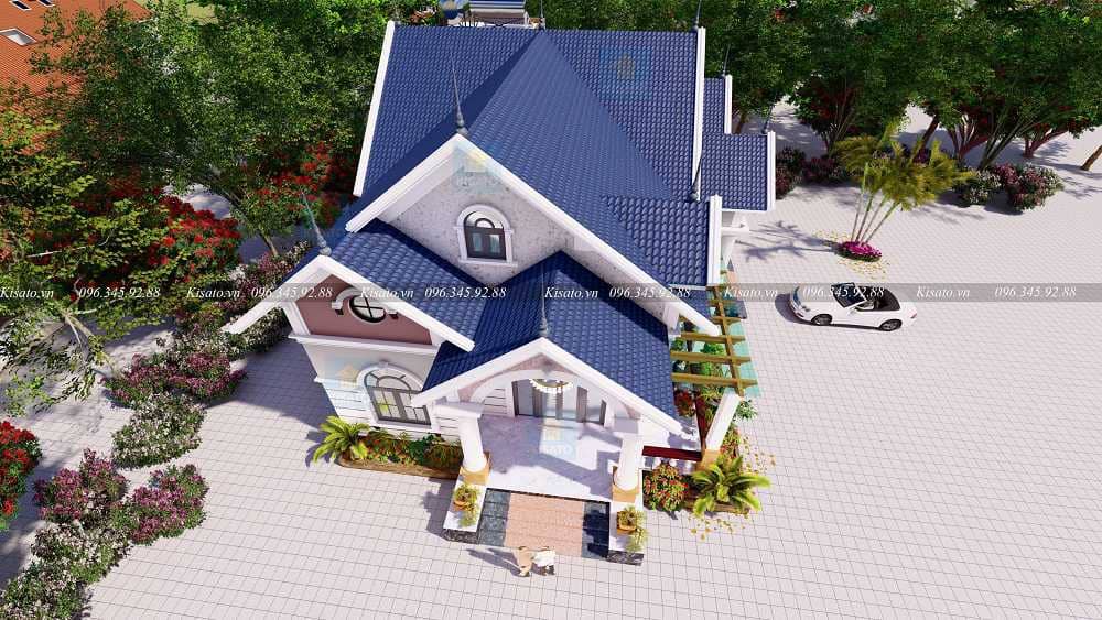Phối cảnh 3D Mẫu Nhà Vườn Cấp 4 Đẹp tại Đăk Nông