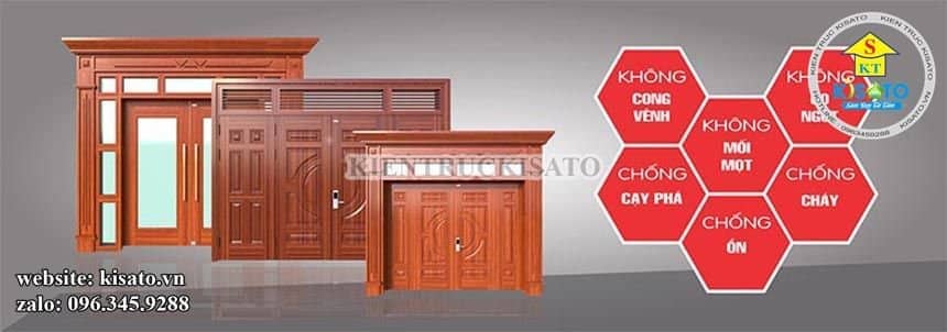 Ưu điểm của sản phẩm dùng trong thi công cửa thép vân gỗ