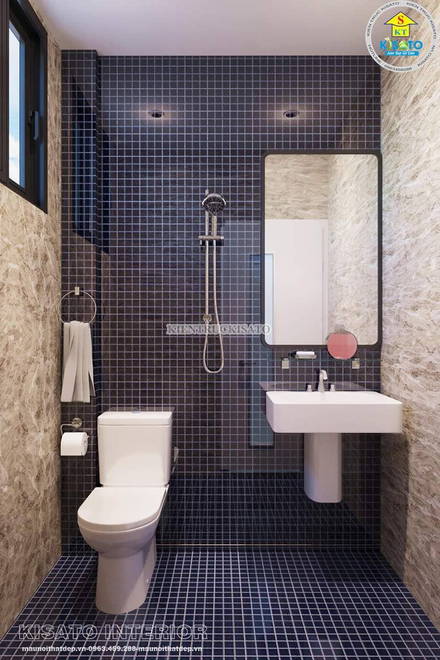 Một mẫu thi công thiết bị vệ sinh TOTO phòng tắm khác