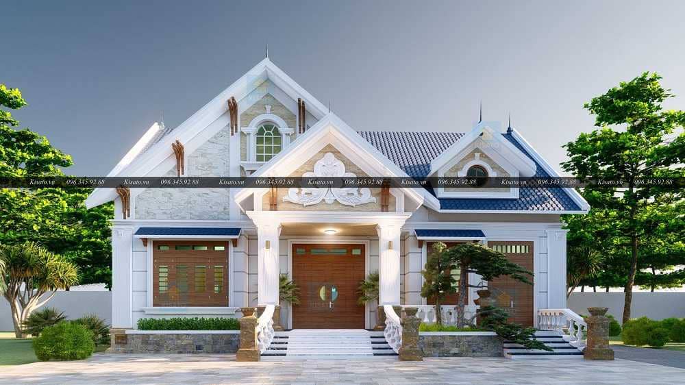 Phối cảnh 3D Mẫu Nhà Cấp 4 Đẹp tại Hưng Yên