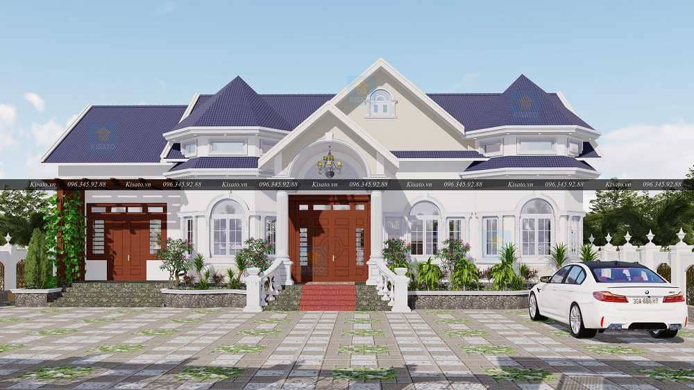 Phối cảnh 3D Mẫu Nhà Cấp 4 Đẹp tại Hà Nội