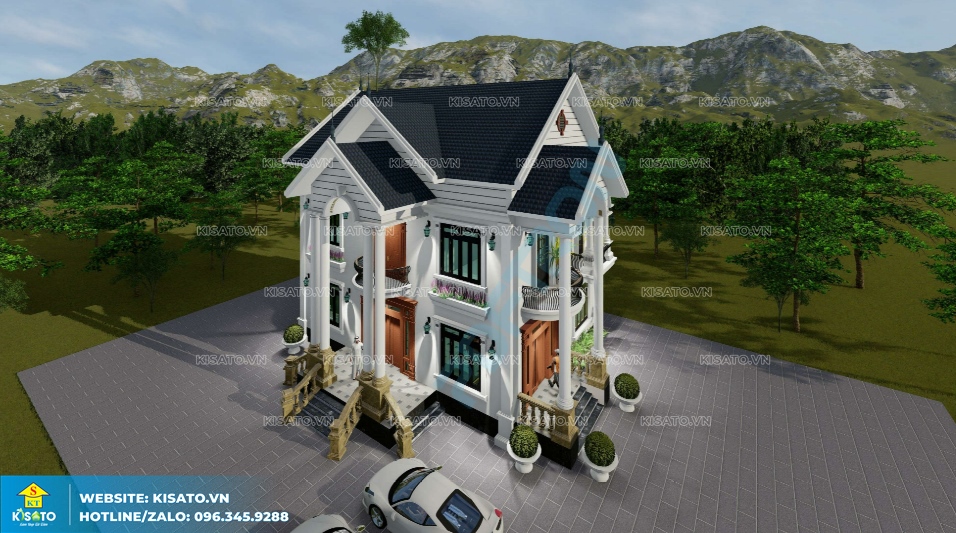 Phối cảnh 3D mẫu nhà đẹp