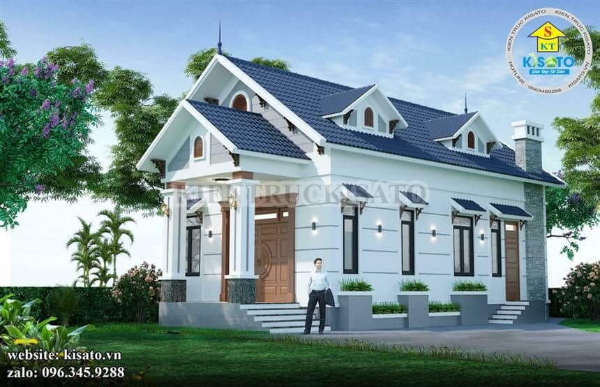 Thiết kế Nhà cấp 4 mái thái đẹp tại Ninh Bình - Thiết kế Nhà Ninh Bình, Thiết  kế Nội Thất Ninh Bình