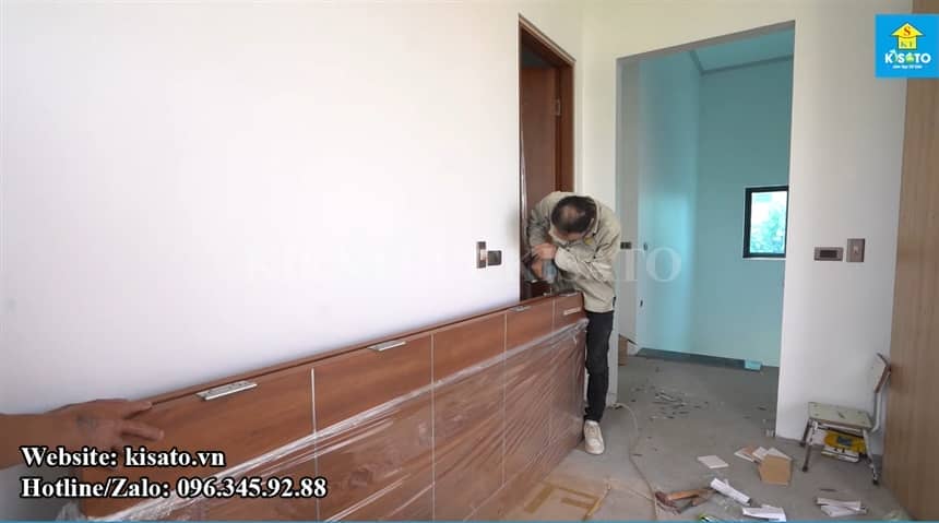 Lắp Đặt Cửa Gỗ Composite Cho Biệt Thự Do Kisato Thi Công Trọn Gói Tại Phú Thọ (7)