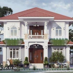 Biệt Thự Mái Nhật Tân Cổ điển 330m2 Tại Chí Linh, Hải Dương (6)