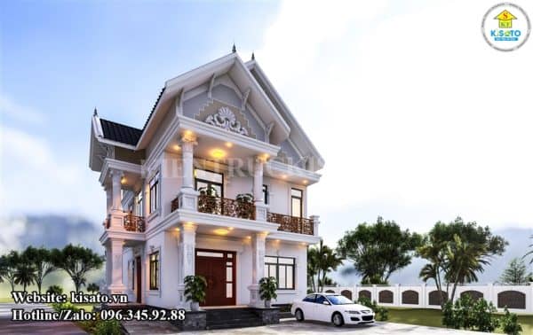 Vẻ đẹp vô cùng sang trọng và kiểu cách mẫu của biệt thự tân cổ điển của gia đình anh Sỹ tại Ninh Bình