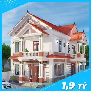 Biệt Thự 2 Tầng Mái Thái Hiện Đại Đẹp Đốn Tim Tại Hải Dương-01