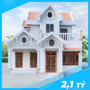 Mẫu Biệt Thự 2 Tầng Kiến Trúc Tân Cổ Điển Đẳng Cấp Tại Sơn Tây Hà Nội-01