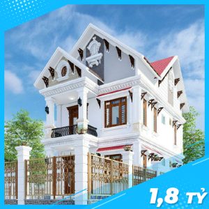 Mẫu Biệt Thự 2 Tầng Mái Thái Tân Cổ Điển Tại Ninh Giang Hải Dương-01-01