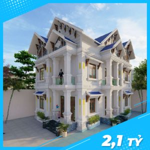 Mẫu Biệt Thự 2 Tầng Tân Cổ Điển Đẳng Cấp Tại Chương Mỹ - Hà Nội-01