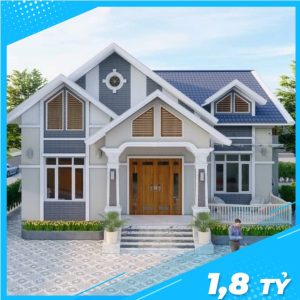 Mẫu Nhà Vườn Mái Thái 172m2 Đáng Để Xây Tại Tiên Du Bắc Ninh