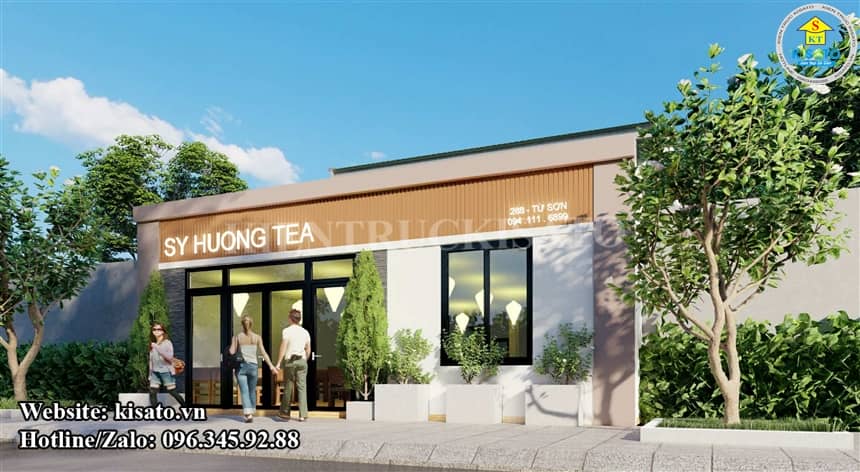 Thiết kế quán cafe kèm nhà ở độc đáo tại Bắc Ninh