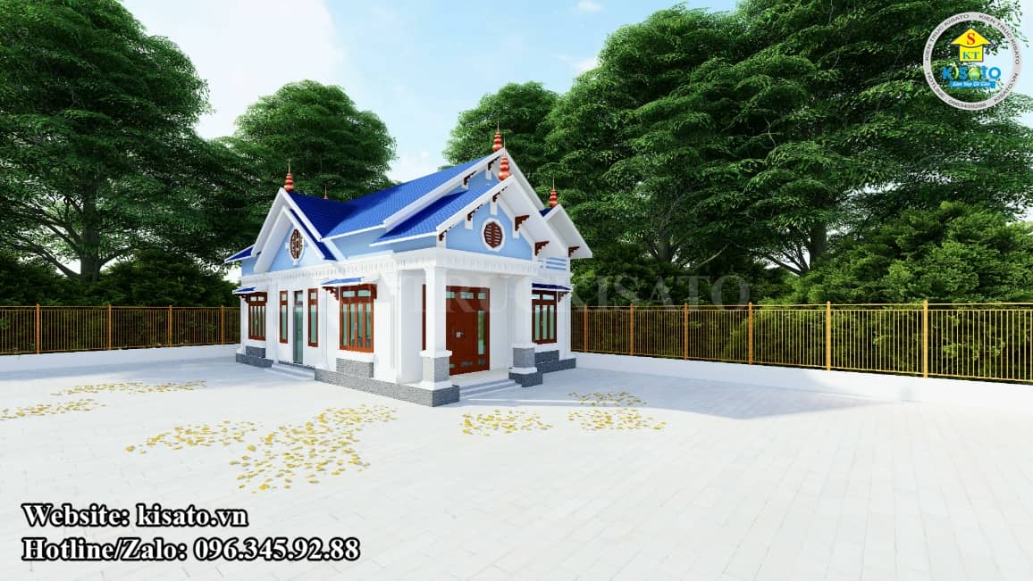 Phối cảnh 3D mẫu biệt thự vườn 3 phòng ngủ lý tưởng tại Hà Nam