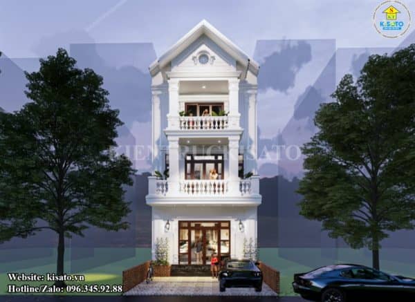 Phối cảnh 3D nhà phố 3 tầng chinh phục triệu con tim của chủ đầu tư tại Hưng Yên