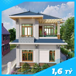 Mẫu Biệt Thự 2 Tầng Đẹp Ngây Ngất Tại Biên Hòa – Đồng Nai-01