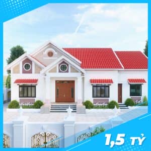 Mẫu Nhà Cấp 4 Mái Thái 150m2 Đẹp Nhất Huyện Yên Mô Ninh Bình-01