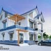 Phối cảnh 3D biệt thự 2 tầng mái Thái không gian nghỉ ngơi lý tưởng năm 2022