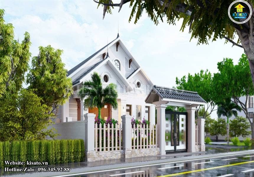 Phối cảnh 3D nhà cấp 4 mái Thái mẫu nhà quốc dân tại Bắc Ninh