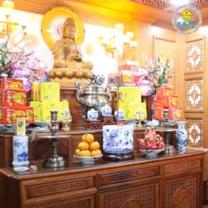 Mẫu Nội Thất Phòng Thờ Gia Tiên Đẹp Và Ấm Cúng Tại Bắc Ninh