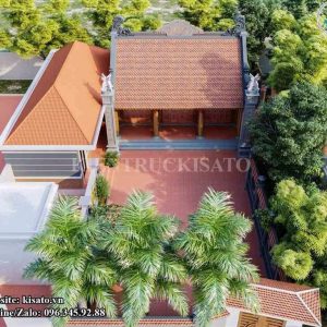Mẫu Từ Đường Họ 3 Gian 2 Mái Đẹp Tại Kiến Xương Thái Bình