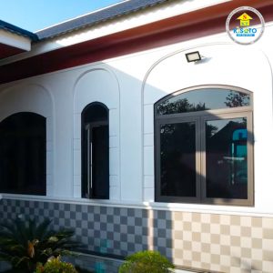 Thi Công Trọn Gói Cửa Nhôm Kính Cho Nhà Vườn Mái Nhật Tại Thái Bình