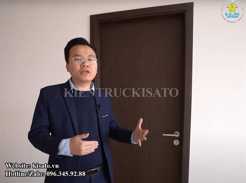 Kisato thi công mẫu cửa nhựa composite cho công trình chung cư cao cấp tại Hà Nội