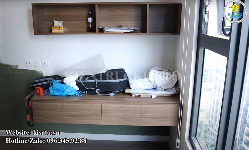 Kisato thi công trọn gói nội thất cho căn chung cư tại Minh Khai - Hà Nội