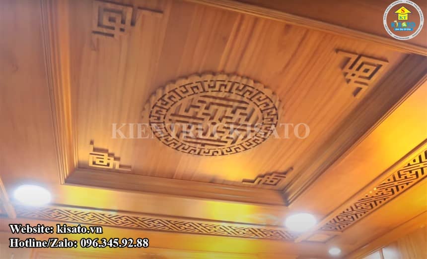 Kisato thi công mẫu nội thất phòng thờ đẹp tại Bắc Ninh