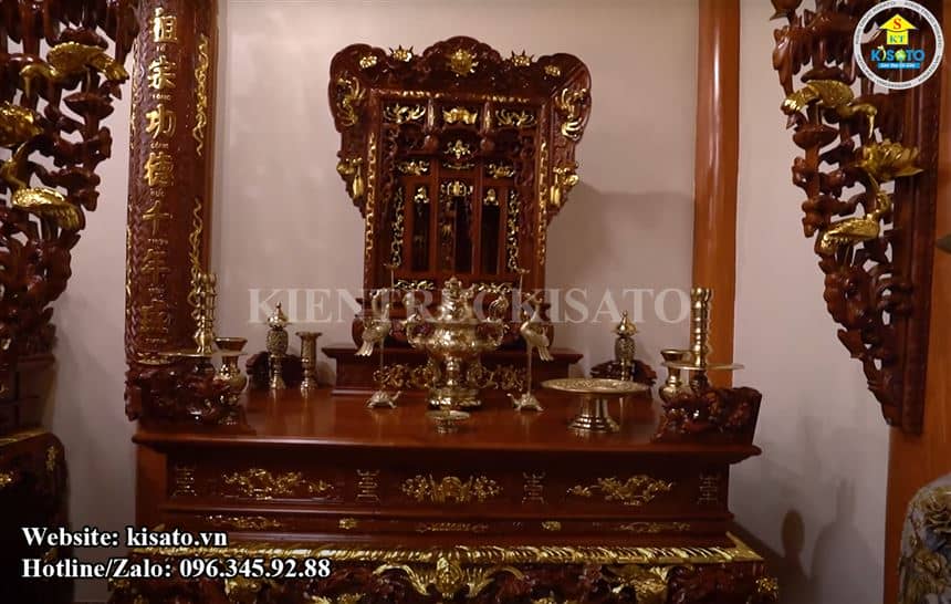 Kisato thi công trọn gói nội thất từ đường tại Phú Thọ