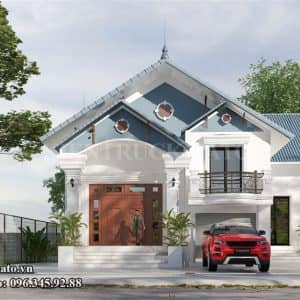Mẫu nhà vườn tân cổ điển mái Thái