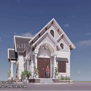 Phối cảnh 3D nhà cấp 4 mái Thái tuyệt tác của thiết kế tại Vĩnh Phúc