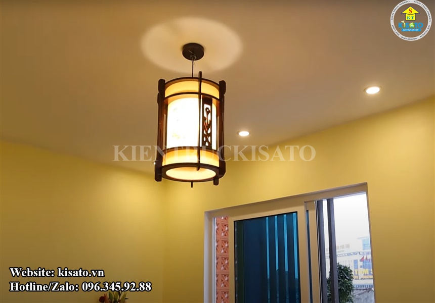 Kisato thi công mẫu nội thất phòng khách, phòng bếp, phòng ngủ, phòng thờ cho biệt thự 3 tầng tại Phú Thọ