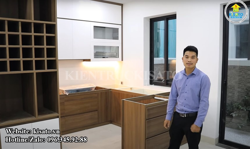 Kisato thi công trọn gói nội thất cho căn biệt thự tại Vincom - Hà Nội