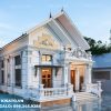 Kiến trúc xây dựng đẹp mắt với tỉ lệ vàng trong thiết kế biệt thự mái Thái