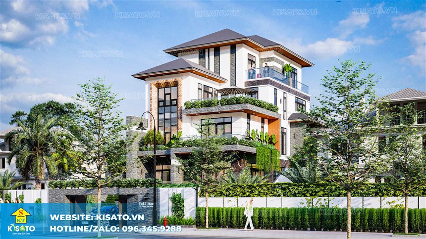 Mẫu nhà villa đẹp xanh mát 2019 ở Vũng Tàu  Phan Kiến Phát CoLtd