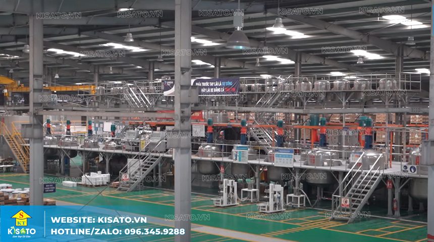 Dây chuyền sản xuất khép kín, hiện đại được áp dụng tại nhà máy