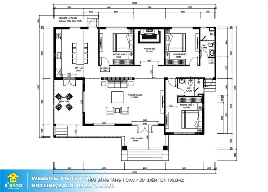 10+ Mẫu thiết kế nhà 2 tầng 3 phòng ngủ đẹp, hiện đại 2024