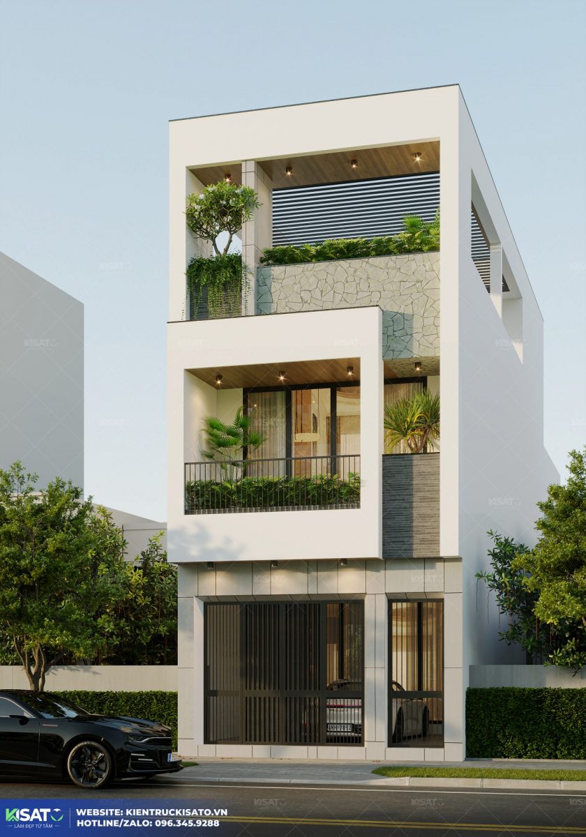 thiết kế phòng khách nhà ống