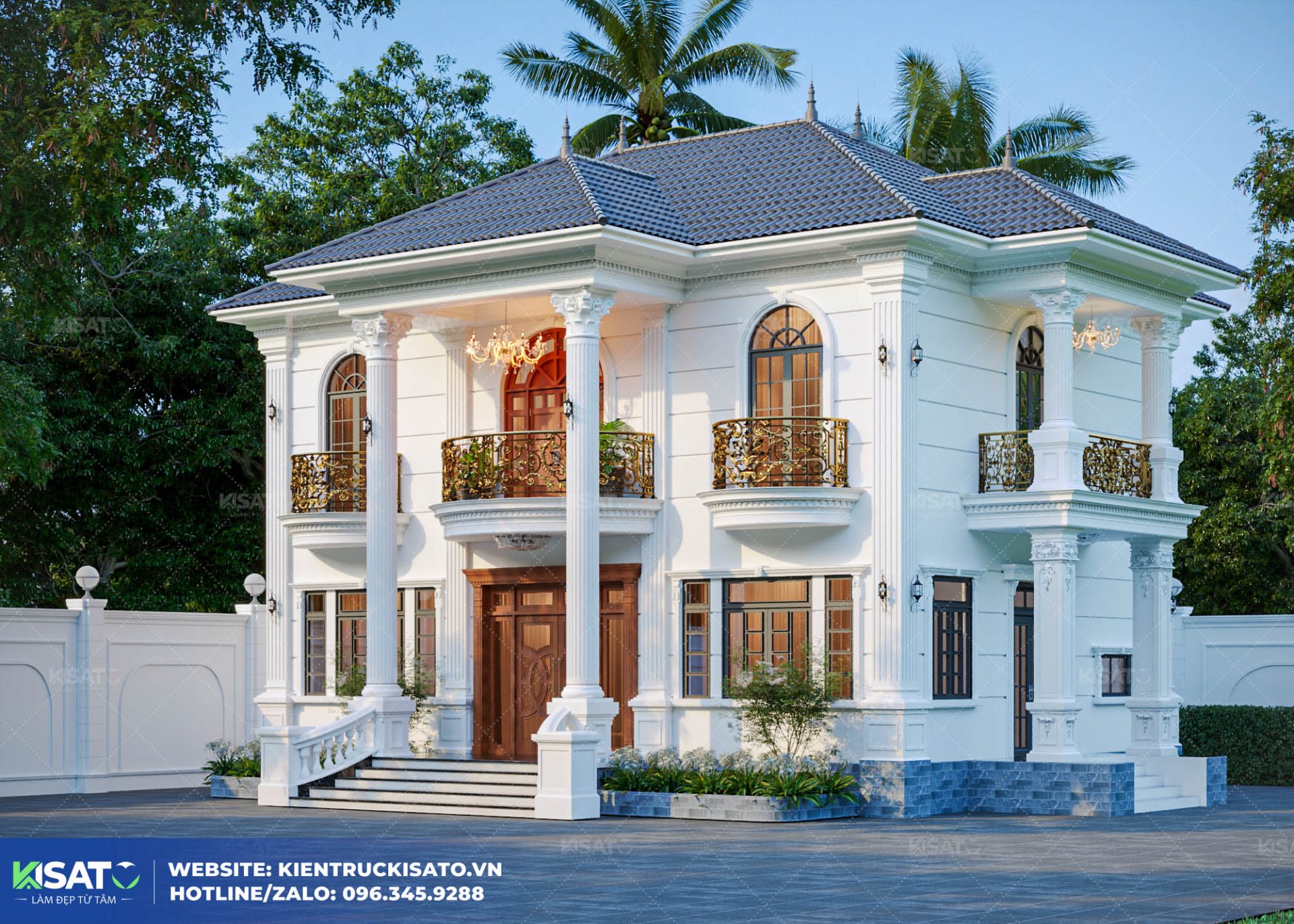 Khám Phá Biệt Thự 2 Tầng Tân Cổ Điển Sự Hòa Quyện Giữa Đẳng Cấp Và Nghệ Thuật