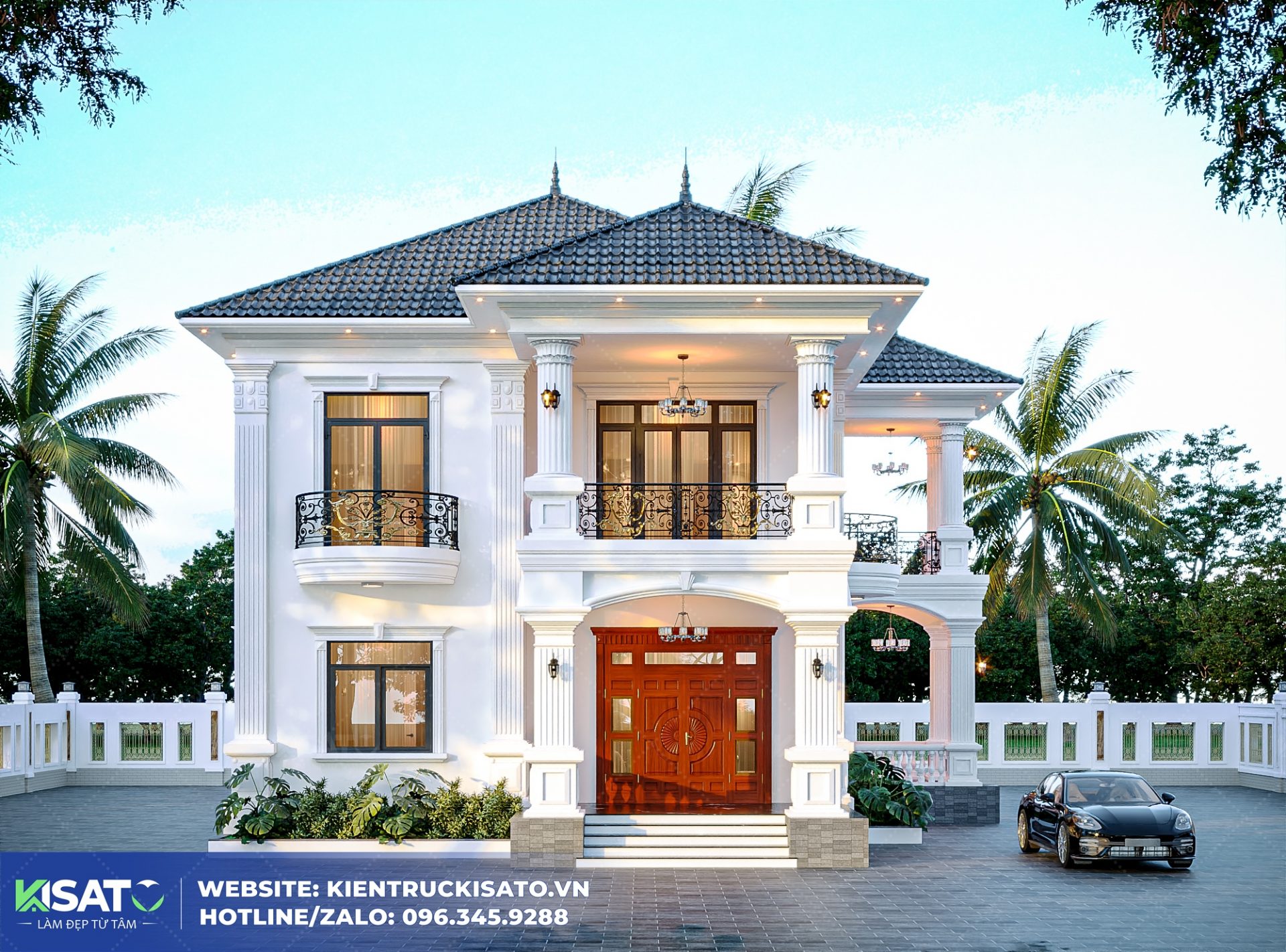 Mẫu Biệt Thự 2 Tầng Tân Cổ Điển Sự Kết Hợp Hoàn Hảo Giữa Nghệ Thuật Và Công Năng