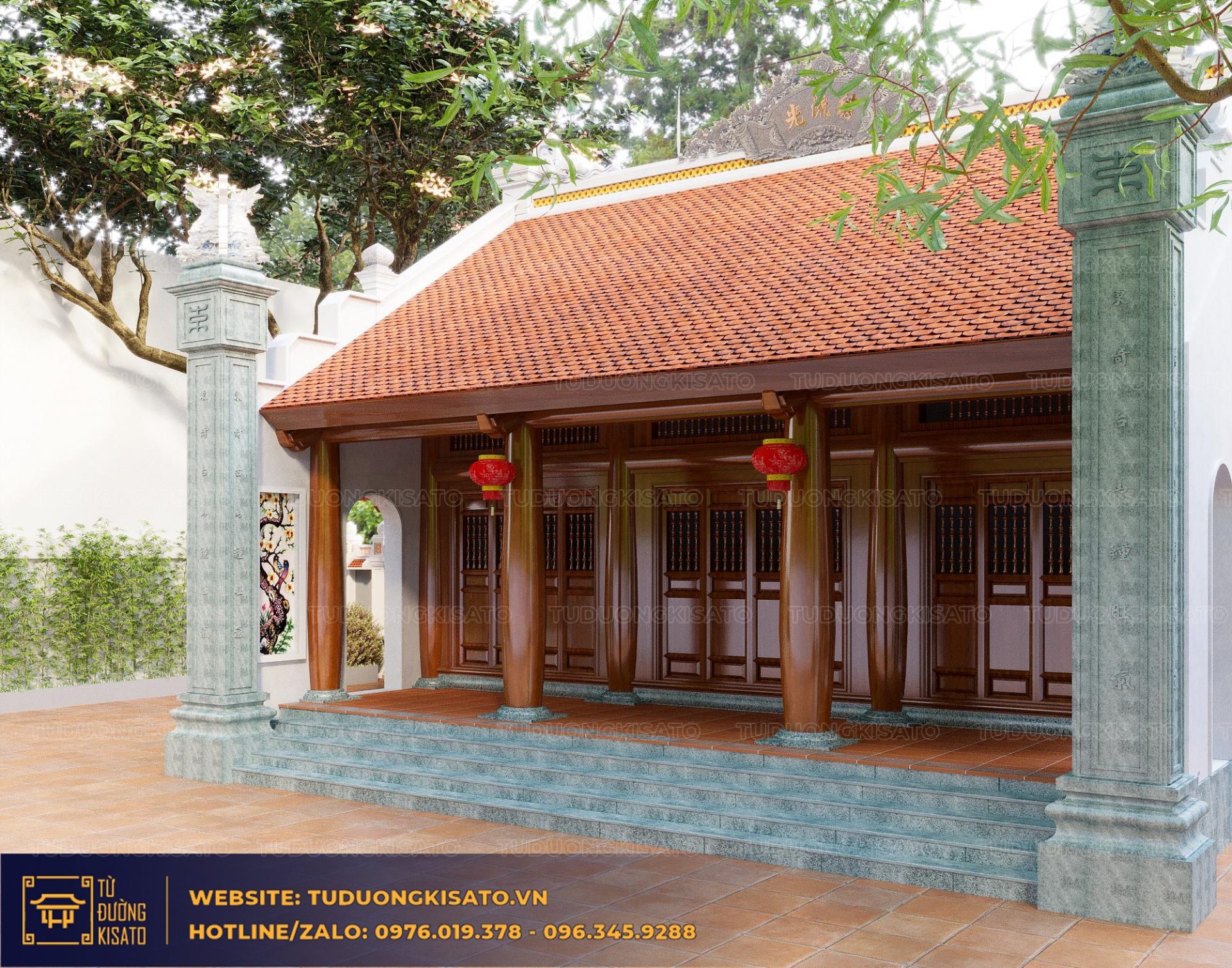 Mẫu Nhà Từ Đường 3 Gian Và Những Điều Cần Biết