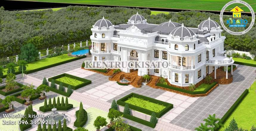 Mẫu Nhà Lâu Đài 2 Tầng Biểu Tượng Của Sang Trọng Và Đẳng Cấp