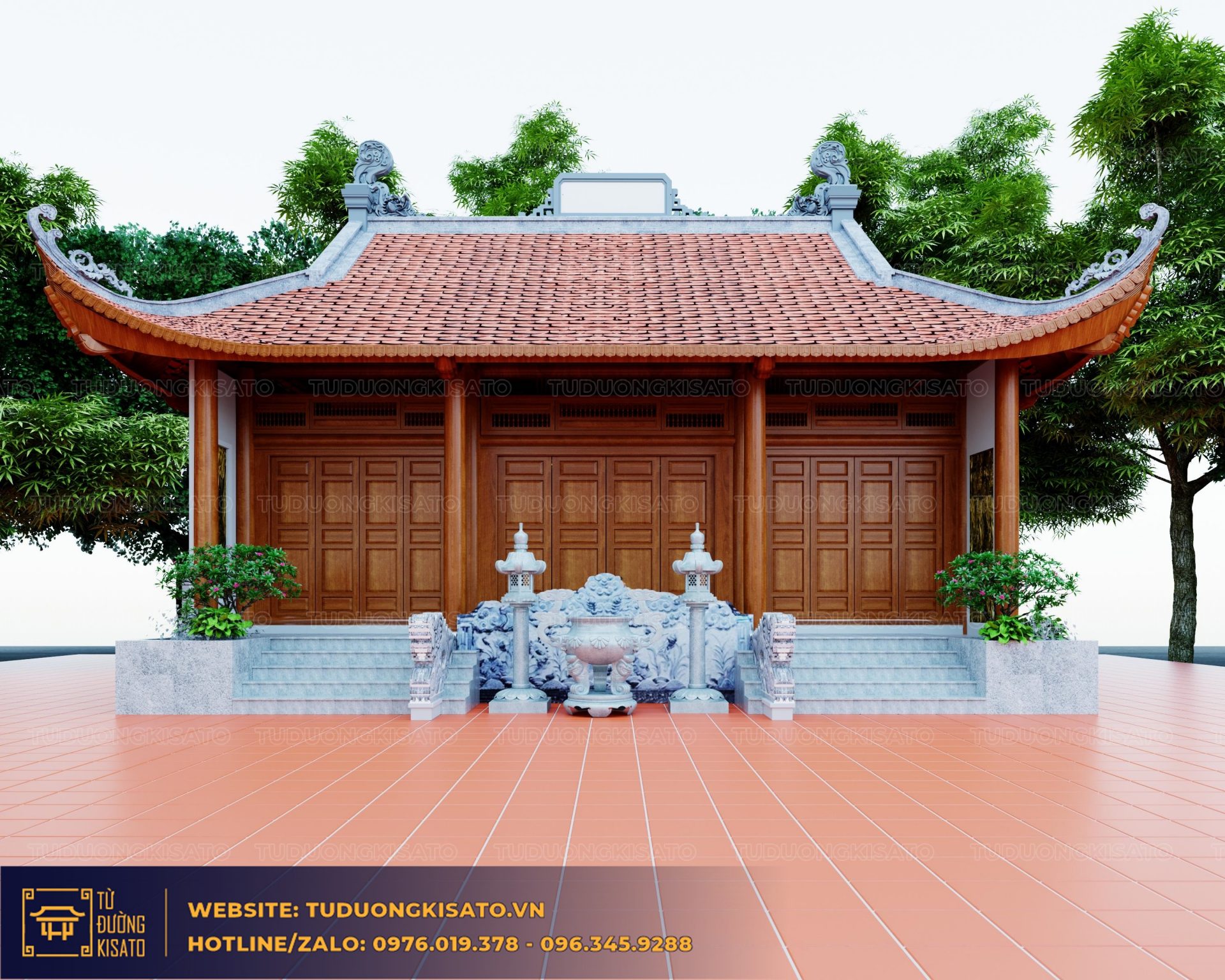 Mẫu Nhà Thờ Họ 3 Gian Đẹp Tôn Vinh Văn Hóa Truyền Thống