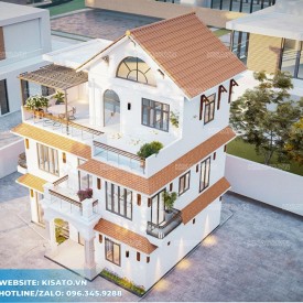 Phối cảnh 3D mẫu biệt thự của gia chủ Dương Minh Tâm