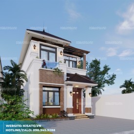 Phối cảnh 3D mẫu biệt thự 2 tầng sang trọng tại Lâm Đồng