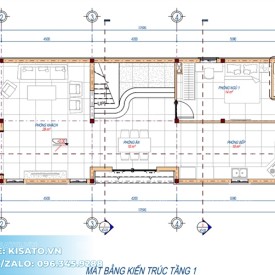Mặt bằng công năng biệt thự 2 tầng sang trọng tại Lâm Đồng