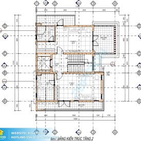 Mặt bằng công năng mẫu biệt thự 4 tầng tại Hải Phòng